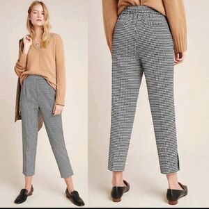 NWT Anthropologie Black and White Cropped Pants